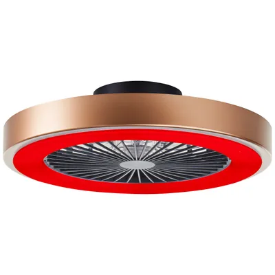 Obrázek produktu pro BRILLIANT zlaté stropní svítidlo SLIMLINE | Ø 49cm | 40W 4700 Lumen 3000 - 6500 Lumen | plast/kov