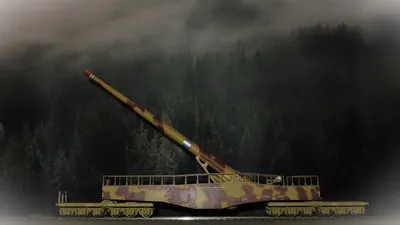 Produktbild von Rivarossi HR S 6641 H0 Eisenbahngeschütz K5 DR Sommertarn EP II DC limitiert