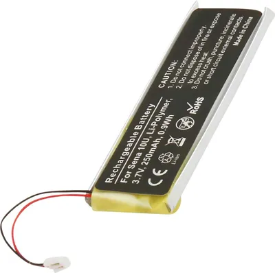 Produktbild von Avizar, Li-Polymer 3,7V Akku für Sena 10U Freisprech Kit Ersatz 250mAh, Schwarz
