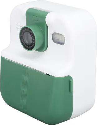 Obrázek produktu pro Fotoaparát, okamžitý tisk, 2,4palcový IPS displej, selfie digitální, s videem 1080P, přenosný, na cesty, pro chlapce, dívky, děti ve věku 3-12 let, zelený