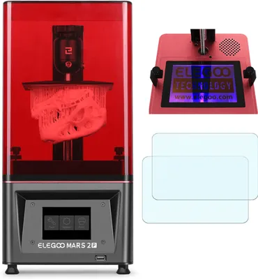 Produktbild von [2 Stück] Screen Protector Schutzfolie passend für Elegoo Mars Pro - Mars 2 Pro 3D Drucker LCD Display Panel Schutzfolie