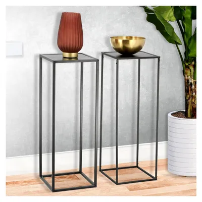 Produktbild von Beistelltisch-Set aus Metall in Anthrazit - 70 cm