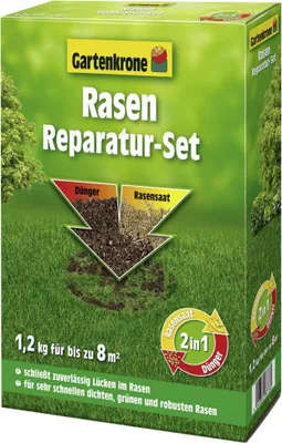 Produktbild von 1,2kg Gartenkrone Rasenreparatur-Set