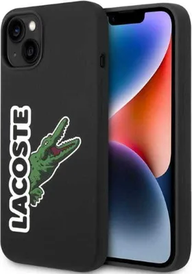 Zdjęcie produktu dla Etui Lacoste Silicone Head Crocodile do iPhone 14 Plus czarny