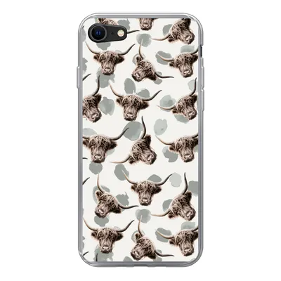 Produktbild von MuchoWow® Handyhülle Schutzhülle Hülle für iPhone SE 2022 Kuh - Schottischer Highlander - Tiere Silikon Softcase Handy Hülle - Schutzhülle