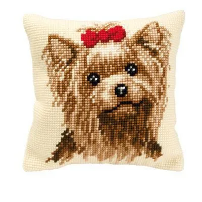 Produktbild von Vervaco KK451 Stickkissen Motiv Hund