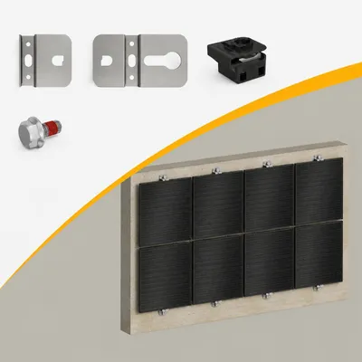 Produktbild von Powerness® Fischer Fassadenhalterung für Balkon (8 Set) 0% MwSt