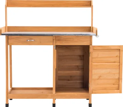 Produktbild von MCombo Pflanztisch Gärtnertisch Blumentisch mit verzinkt Arbeitsplatte 0440