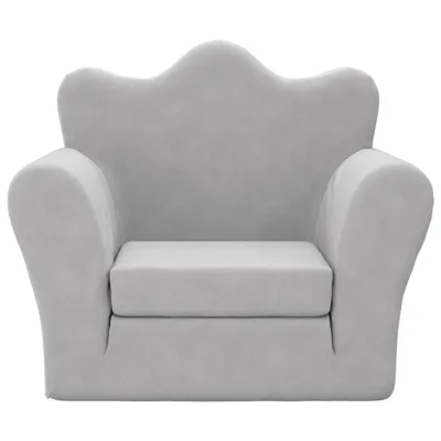 Produktbild von "Winterschlussverkauf "Sofa Baby - Kinder-Schlafsofa - Minisofa - für Kinder Hellgrau Weich Plüsch NeuMöbel 3373940