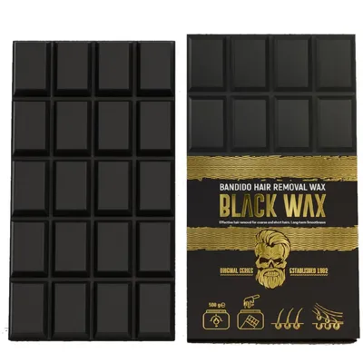 Produktbild von Bandido Hair Removal Wax Heißwachs Schokoladenform 500g Black