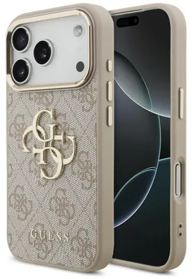Image de Coque de protection Guess 4G Classic Logo pour iPhone 18 Pro / 17 Pro, couleur rose