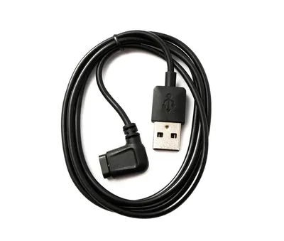 Produktbild von SYSTEM-S USB 2.0 Kabel 100 cm Ladekabel für Amazfit Falcon A2029 A2028 Winkel in Schwarz