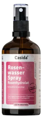 Image de Aromapflege - Vaporisateur d'eau de rose bio, hydrolat de rose, 100 ml | CASIDA