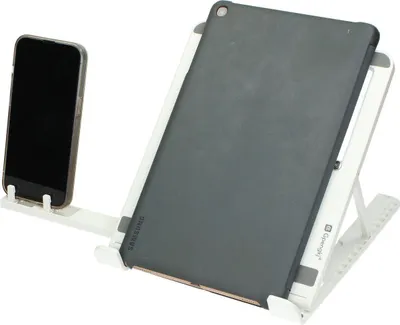 Obrázek produktu pro Stojánek na počítač, tablet a telefon Barva bílá.