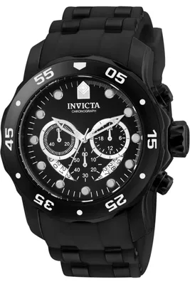 Obrázok produktu pre Invicta Pro Diver - SCUBA 6986 Pánsky Hodinky - Kvarcový Pohyb - Nerezová Oceľ s Čiernym Ciferníkom - 48 mm