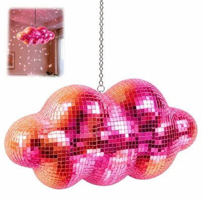 Productafbeelding van Discobol, wolk, 31 x 15 cm, spiegel-discobal, discobal, feestdecoratie