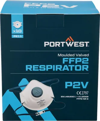 Image de Masque Ffp2 Valve (par 10) - Blanc - Portwest