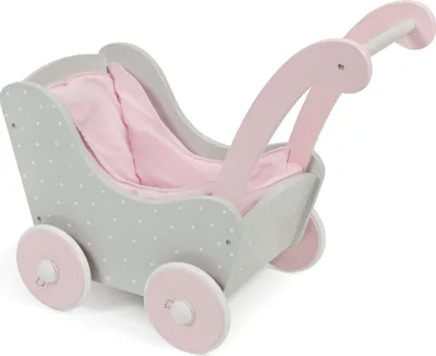 Produktbild von Bayer Chic 2000 Holz-Puppenwagen - Farbe: Puntos grey; 425 91