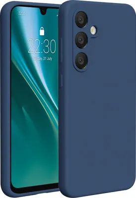 Produktbild von Etteri Silicone Case Hülle für Samsung Galaxy S24 FE in Dunkelblau