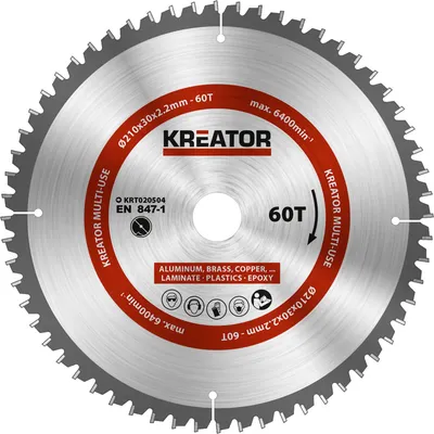 Immagine prodotto di Lama circolare 210 x 30 x 2,2 mm per metallo legno PVC incl. anelli di riduzione