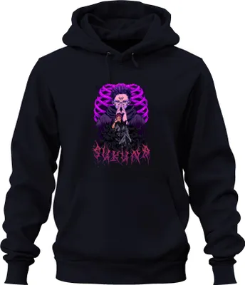Produktbild von Sukuna Itadori Jujutsu Kaisen Anime Fluchkönig Otaku Geschenk Uni Hoodie Kapuzenpullover, Navy, XL