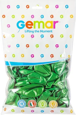 Zdjęcie produktu dla Balony metaliczne Zielone, GM110, 30 cm, 100 szt.