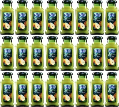 Produktbild von 24x Yoga Optimum Bar flasche Fruchtsaft fruit juice Pera Birne saft 200 ml