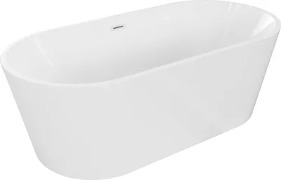 Obrázok produktu pre Mexen Luna voľne stojaca vaňa 180 x 80 cm, biela, biely prepad - 52031808000-20