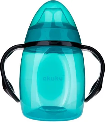 Productafbeelding van Beker met siliconen tuit, Akuku, 280 ml, blauw