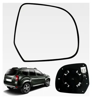 Produktbild von Ersatz Spiegelglas für Dacia Duster 2010-2013, Lodgy und Dokker 2012-2021, Außenspiegel Glas asphärisch verstellbar, Rückfahrglas geeignet für Nissan Micra K13 2010-2017 und Leaf (rechts)