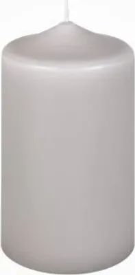 Produktbild von Premium Stumpenkerzen Hell-Grau 120 x 70 mm, 1 Stück