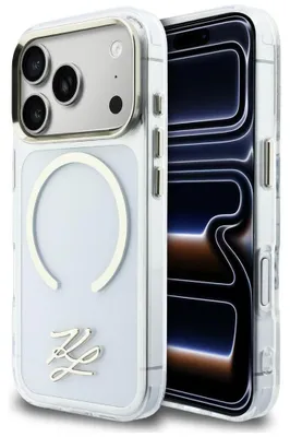 Immagine prodotto di Custodia Karl Lagerfeld Iml Kl Script Logo Magsafe per iPhone 17 Pro Max Trasparente