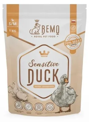 Zdjęcie produktu dla BEMO Sensitive Duck Small/Medium Mono - sucha karma dla psa - 1kg