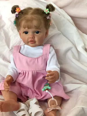 Productafbeelding van Realistische Babypop - Cuddly Reborn Doll - 55 cm