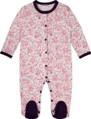Produktbild von Mädchen-Strampler Cute Cat - Rosa - 68