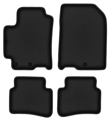 Produktbild von Velours-Fußmatten für Kia Stonic 2017- (Crossover) – 4-tlg, Schwarz, passgenau – Wielganizator DURBAN