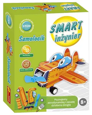 Produktbild von Modellflugzeug Smart inżynier, Abmessungen: 5 cm Länge, 17 cm Höhe, 22 cm Breite