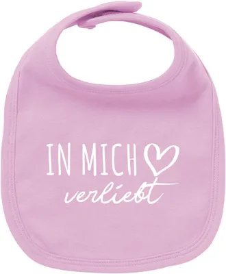 Produktbild von Huuraa Unisex Babylatz In mich verliebt Geschenk Babypink  Baumwolle In mich Mitbringsel