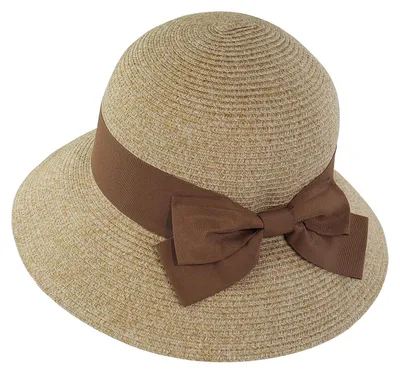 Immagine prodotto di Cappello da sole pieghevole da donna, con tesa larga di 8,5 cm e fiocco