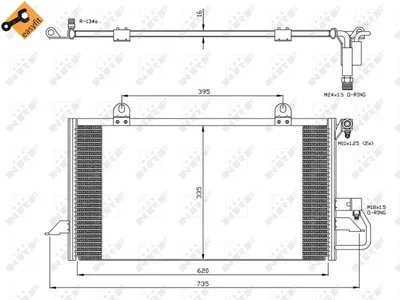Image de NRF Condenseur, climatisation 35248