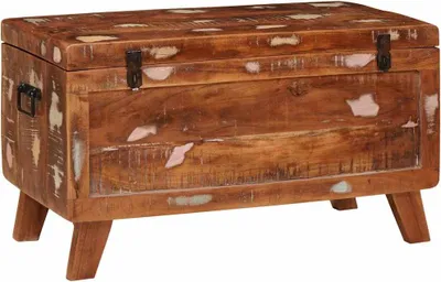 Obrázek produktu pro vidaXL Úložný box s úložným prostorem 70 x 35 x 40 cm Masivní regenerované dřevo
