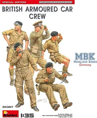 Imagen del producto de MiniArt 1:35. Kit de modelismo en plástico: Tripulación de tanque británico