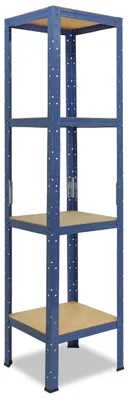 Obrázek produktu pro shelfplaza HOME 180x30x30cm Shelf v modrá provedení s 4 policemi a nosností 175 kg na polici