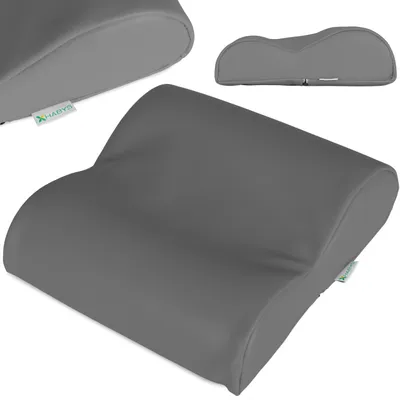 Produktbild von Habys Nackenkissen Nackenstützkissen Lagerungskissen Kopfkissen Gesundheitskissen | Memory Schaum | Orthopädisches Robust | 32x30x7,5 | Grau