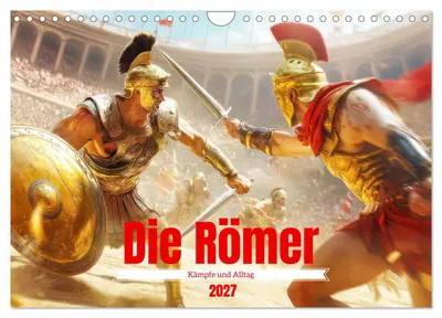 Immagine prodotto di I Romani - Battaglie e vita quotidiana (calendario da parete 2027, formato DIN A4 orizzontale), calendario mensile CALVENDO