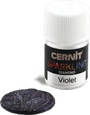 Produktbild von Cernit 6x Sparkling 5g, Diamant Pigmentpulver, Violett - Violett CE6120005900C