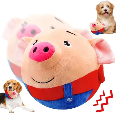 Produktbild von Bewegendes Hundespielzeug, Aktives Bewegliches Haustier-Plschspielzeug, Hundeball Elektrisch Futter Ball, Interaktives Hundespielzeug Ball for Haustier Hunde Trainingsball.