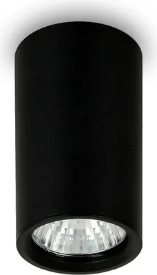 Obrázok produktu pre Stropné bodové svietidlo GU10 s povrchovou montážou 230 V stropné svietidlo čierne okrúhle Ø56 mm x 100 mm stropné bodové svietidlo ROLLER.A