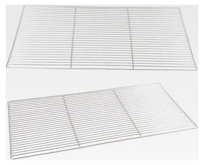 Produktbild von Grillrost 80 x 40 cm aus rostfreiem Edelstahl, elektropoliert, Grillstabdurchmesser 4 mm, Grillstababstand 10 mm