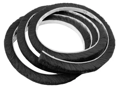 Zdjęcie produktu dla Taśma uszczelniająca szczotkowa samoprzylepna - 7 x 12 mm - 10 m - Uszczelka do okien i drzwi przesuwnych